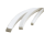 Cordão quadrado de Silicone Branco Atóxico